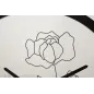 ZEGAR NASTĘNNY FLOWER -A- 40X3,5 cm